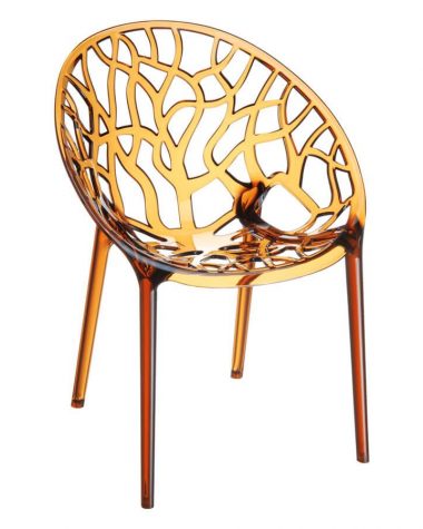 Crystal Chair - Amber Transparent