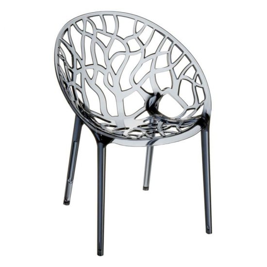 Crystal Chair - Smoke Grey Transparent