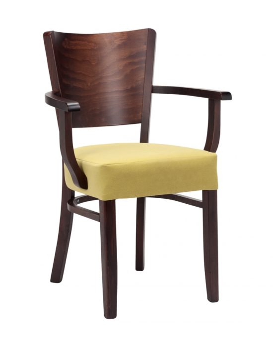 Toby Slim Side Chair - solid back
