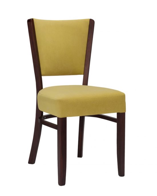 Toby Slim Side Chair - upholstered back
