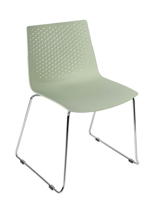 Flexus Skid Side Chair  - Pastel Green